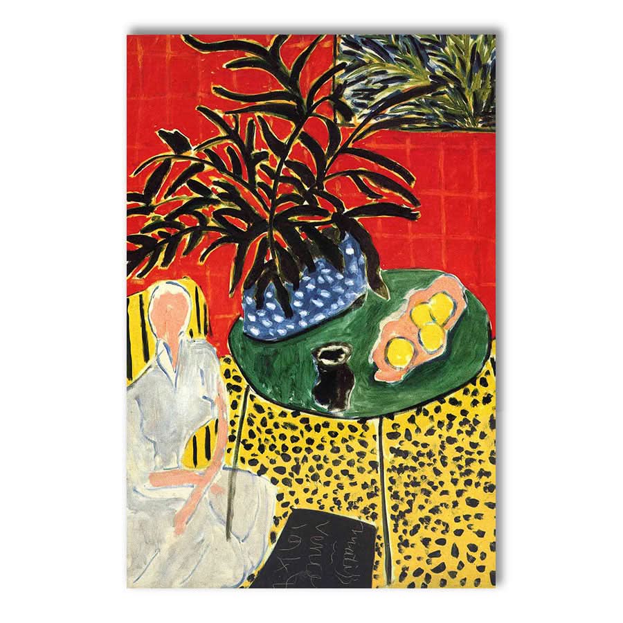Interior with Black Fern 1948 by Henri Matisse