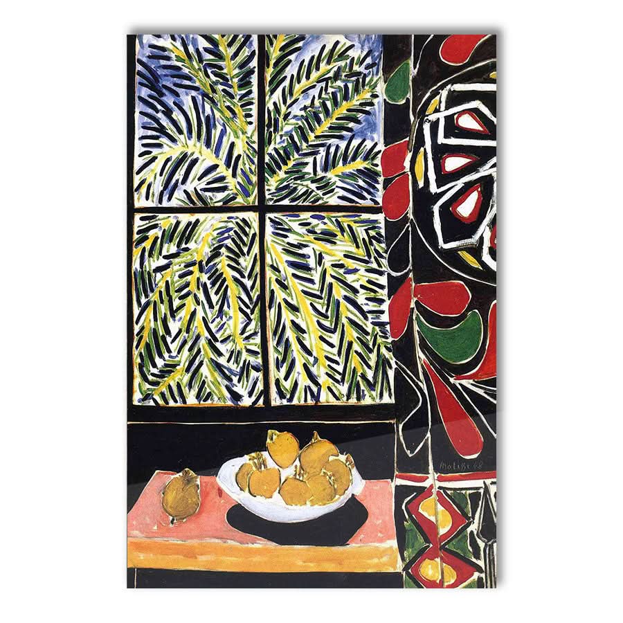 Interior with Egyptian Curtain 1948 by Henri Matisse