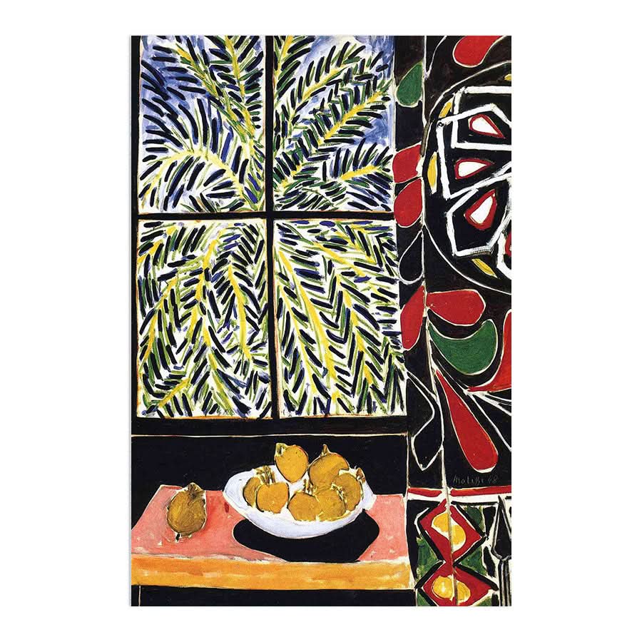 Interior with Egyptian Curtain 1948 by Henri Matisse