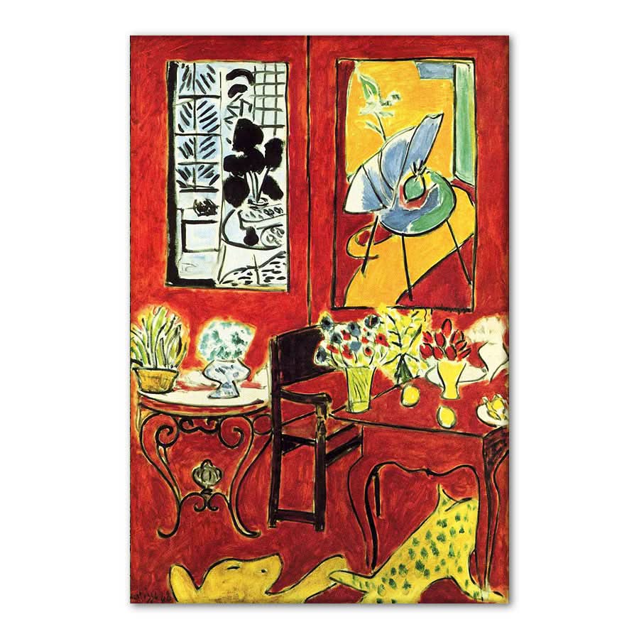 Large Red Interior 1948 by Henri Matisse