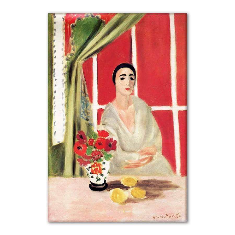 Figure at the Rideau Releve by Henri Matisse