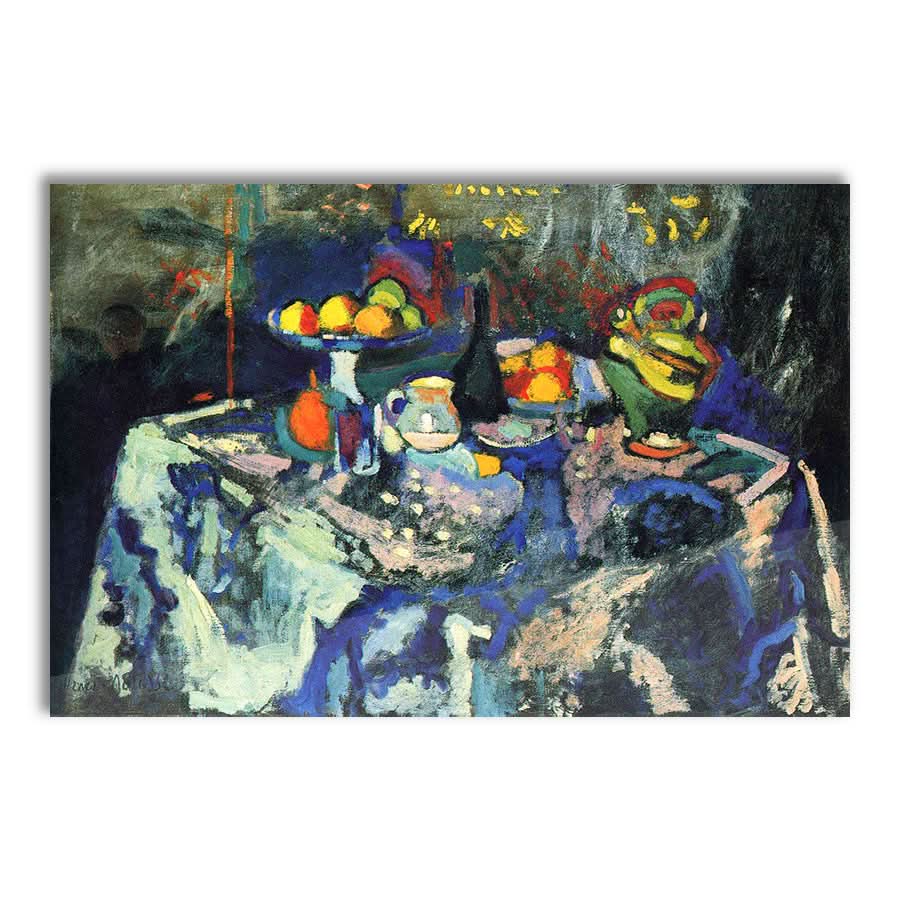 Still Life with Vase, Bottle and Fruit by Henri Matisse
