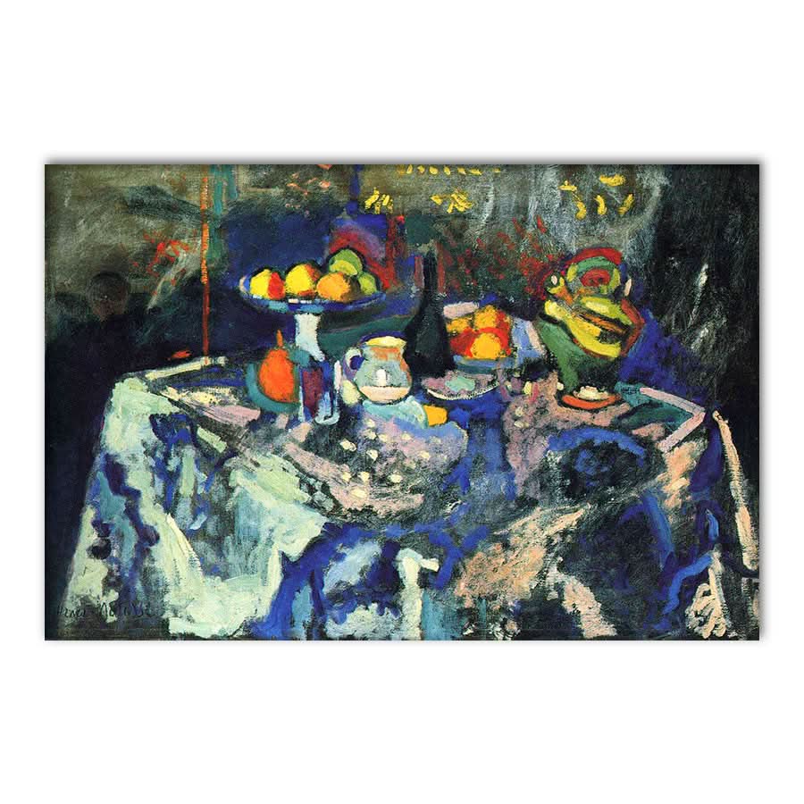 Still Life with Vase, Bottle and Fruit by Henri Matisse