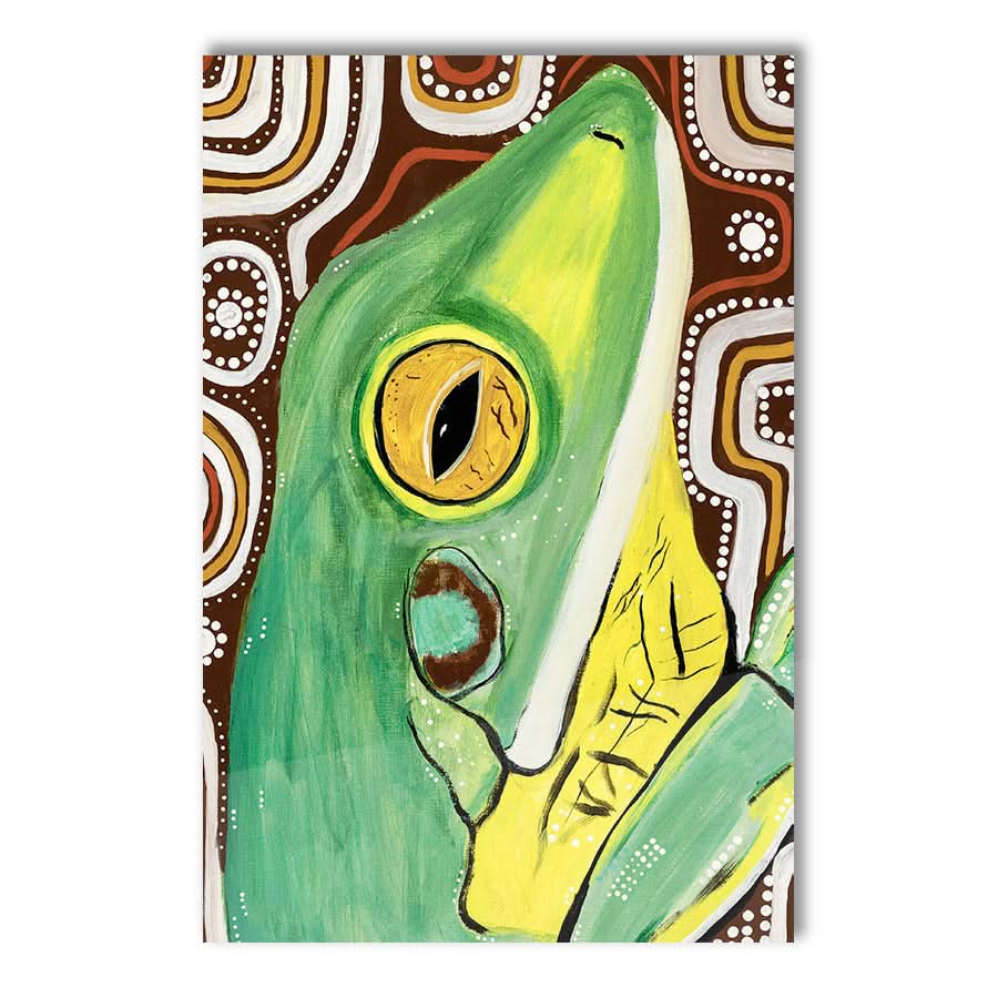 White Lip Frog by Kay Pauli