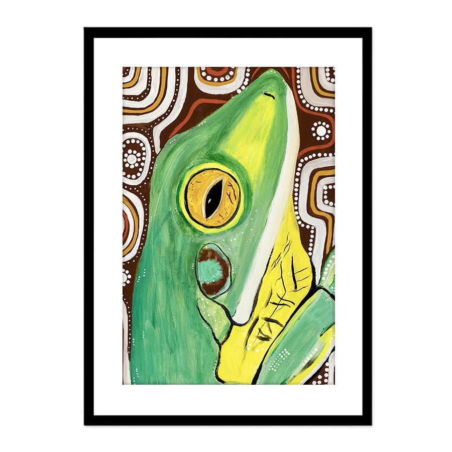 White Lip Frog by Kay Pauli