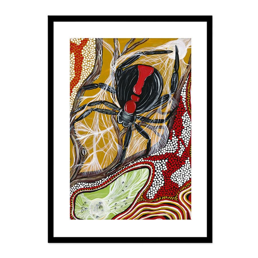 Mummy Redback and her Babies by Kay Pauli