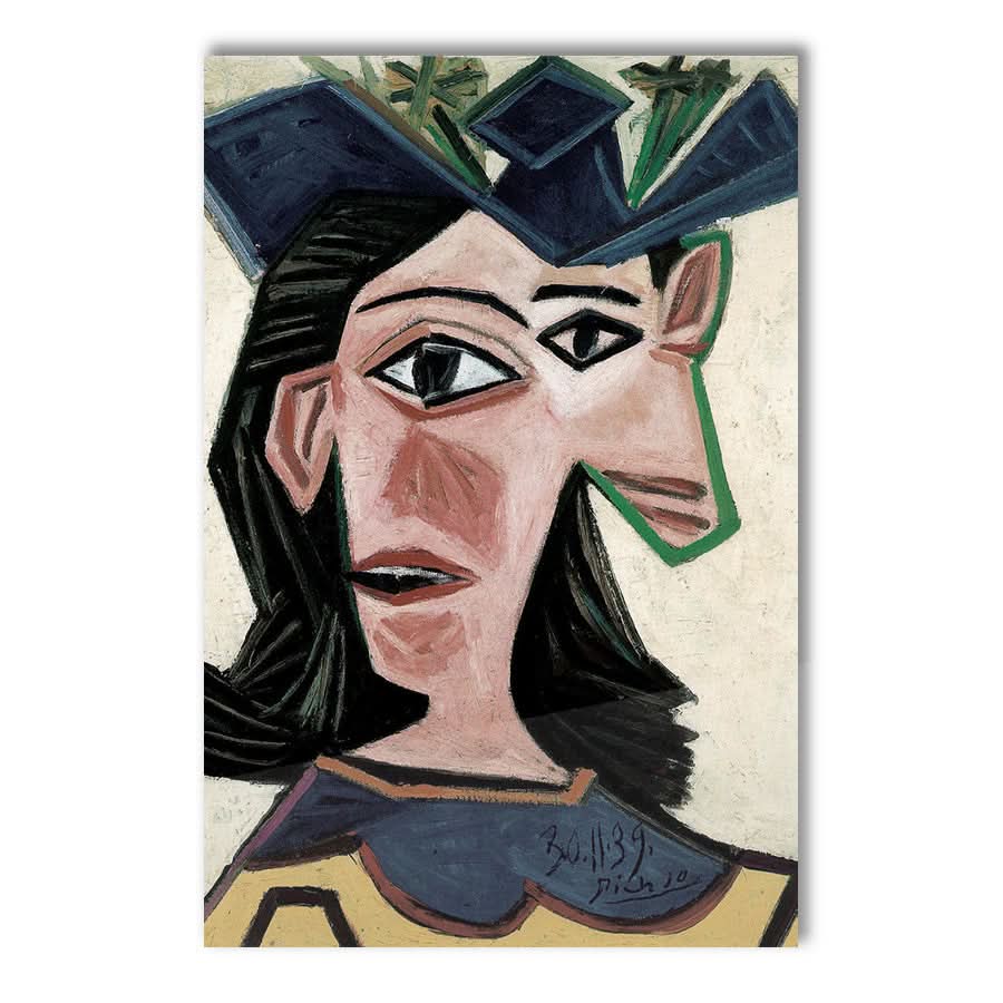 Bust of Woman with Hat (Dora) by Pablo Picasso