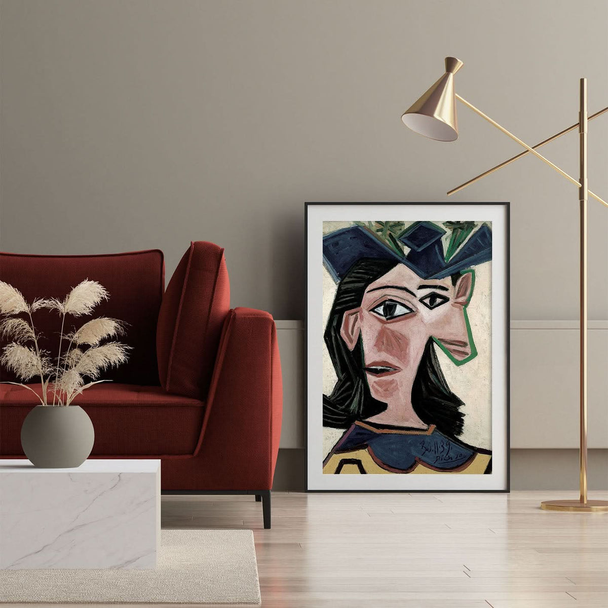 Bust of Woman with Hat (Dora) by Pablo Picasso