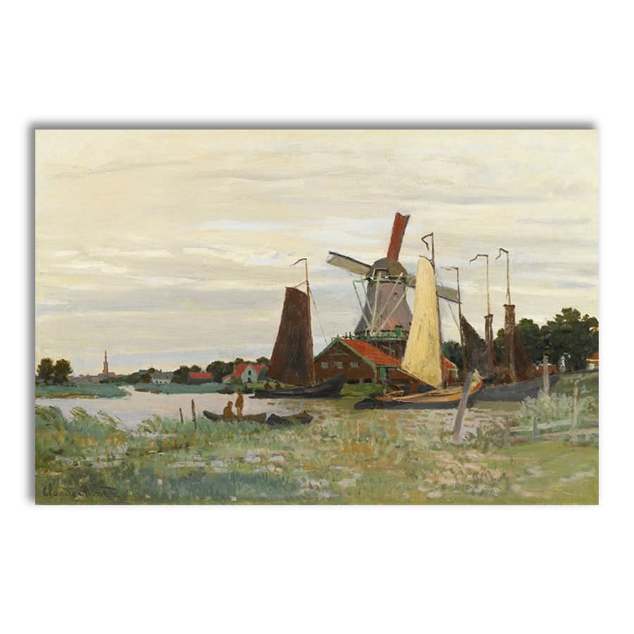 A Mill at Zaandam by Claude Monet