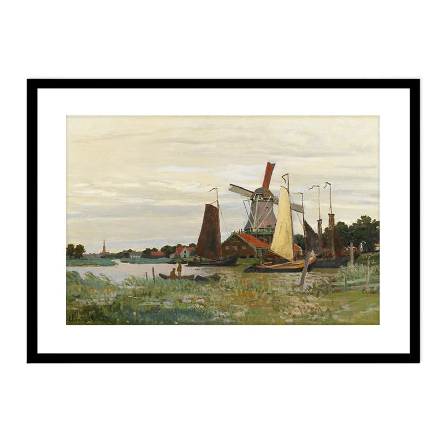A Mill at Zaandam by Claude Monet
