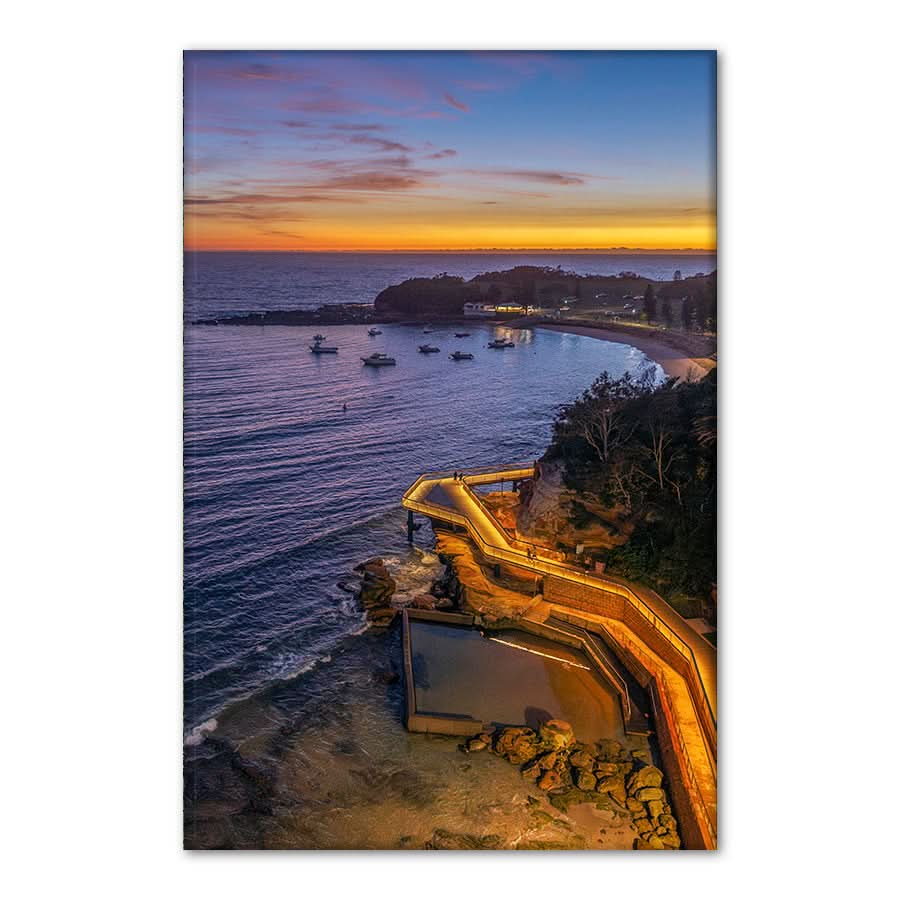Dawn at Terrigal Boardwalk (Portrait) by TC Nguyen
