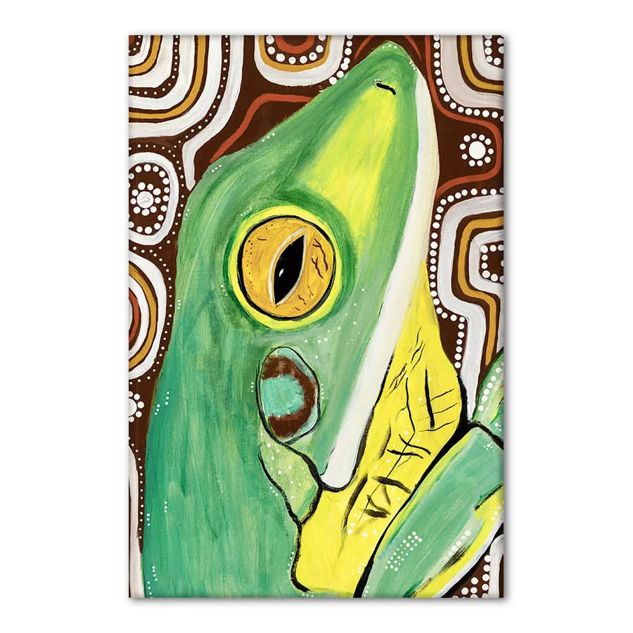 White Lip Frog by Kay Pauli