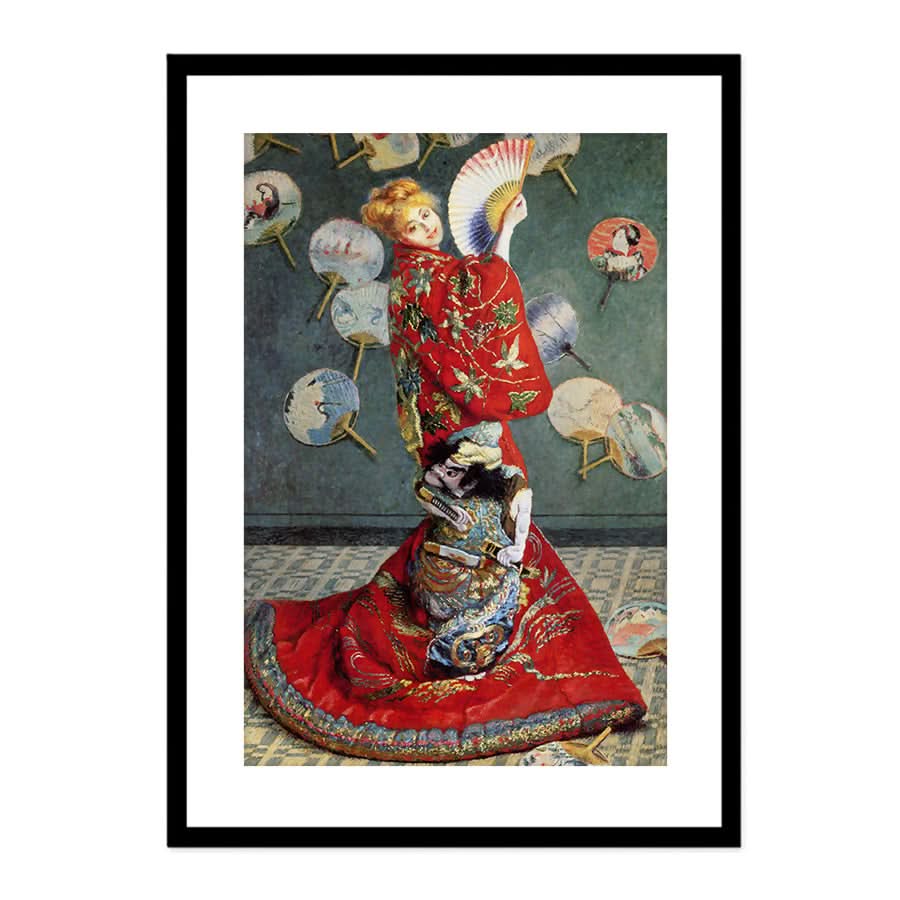 Camille Monet in Japanese Costume by Claude Monet