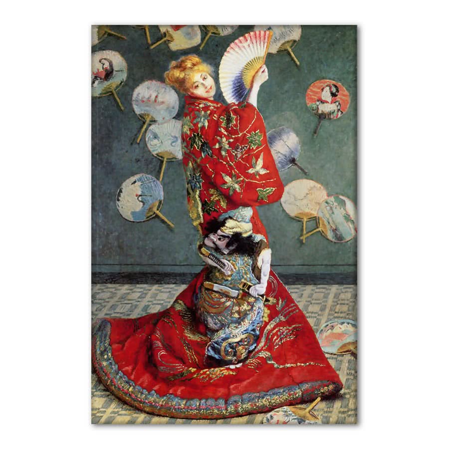 Camille Monet in Japanese Costume by Claude Monet