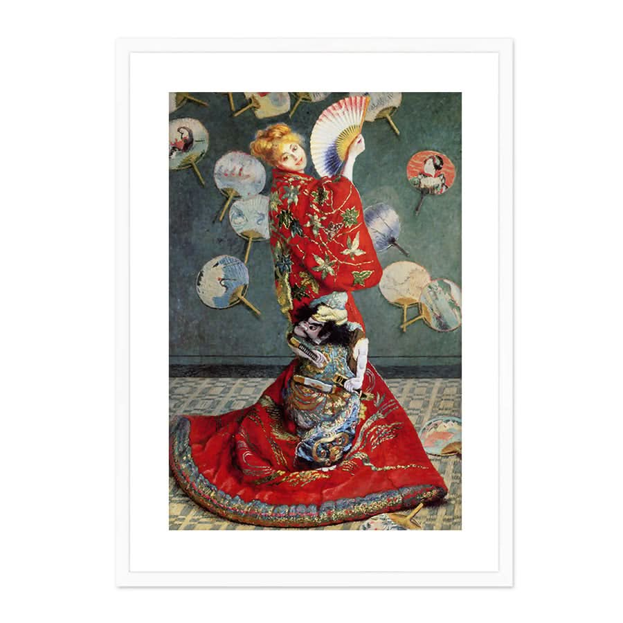Camille Monet in Japanese Costume by Claude Monet