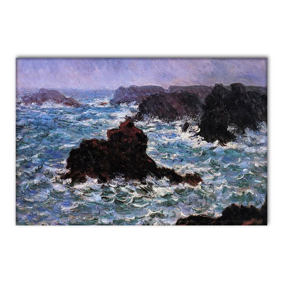 Belle-Ile, Rain Effect by Claude Monet