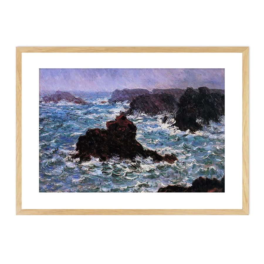 Belle-Ile, Rain Effect by Claude Monet
