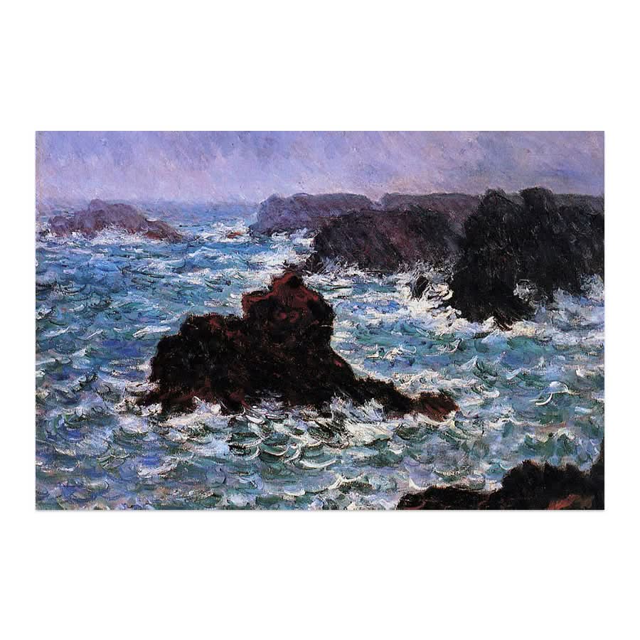 Belle-Ile, Rain Effect by Claude Monet