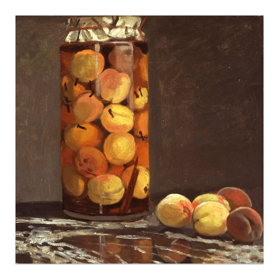 Jar of Peaches by Claude Monet