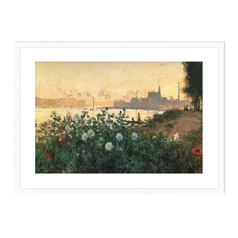Flowered Riverbank, Argenteuil by Claude Monet