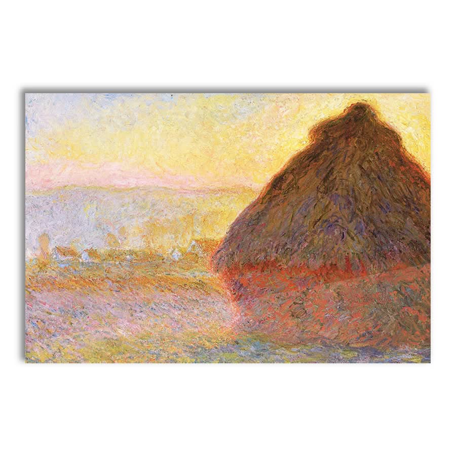 Grainstack, Sunset by Claude Monet