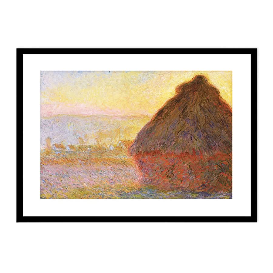 Grainstack, Sunset by Claude Monet