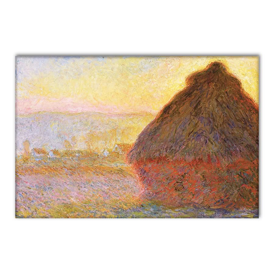 Grainstack, Sunset by Claude Monet