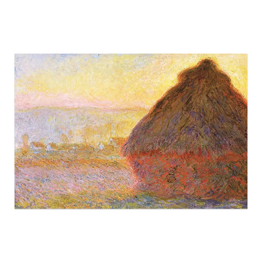 Grainstack, Sunset by Claude Monet