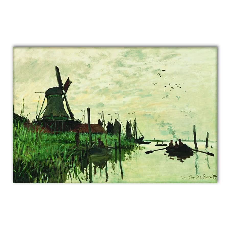 Windmill at Zaandam by Claude Monet