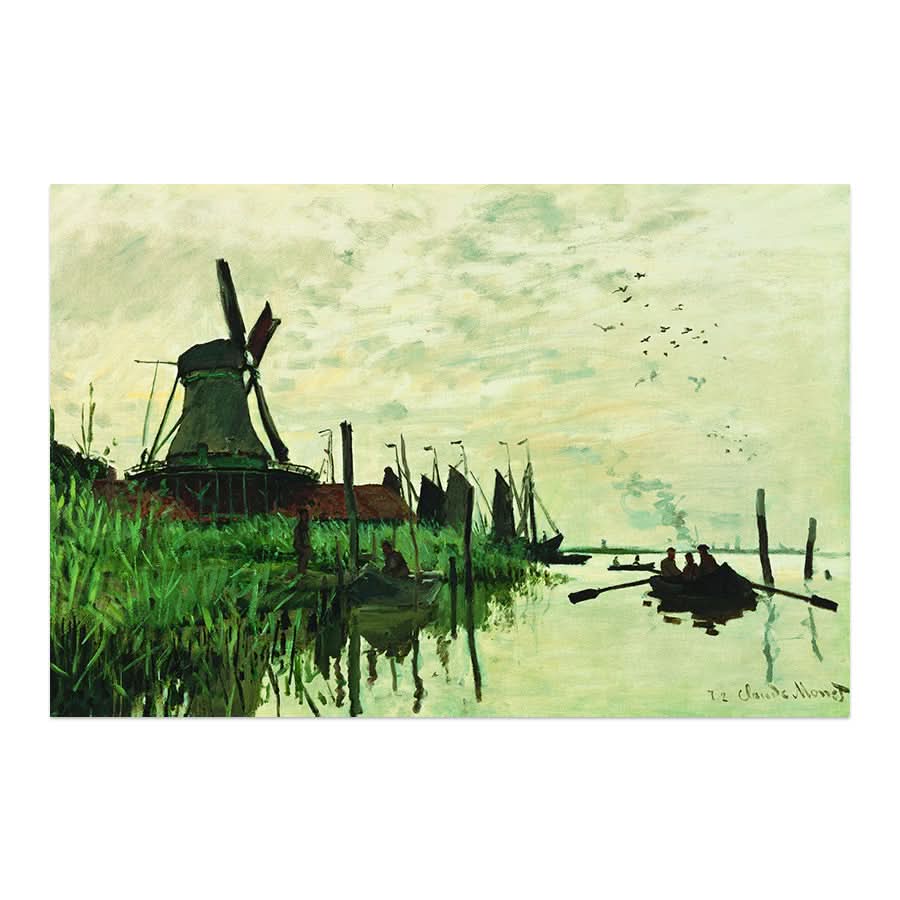 Windmill at Zaandam by Claude Monet