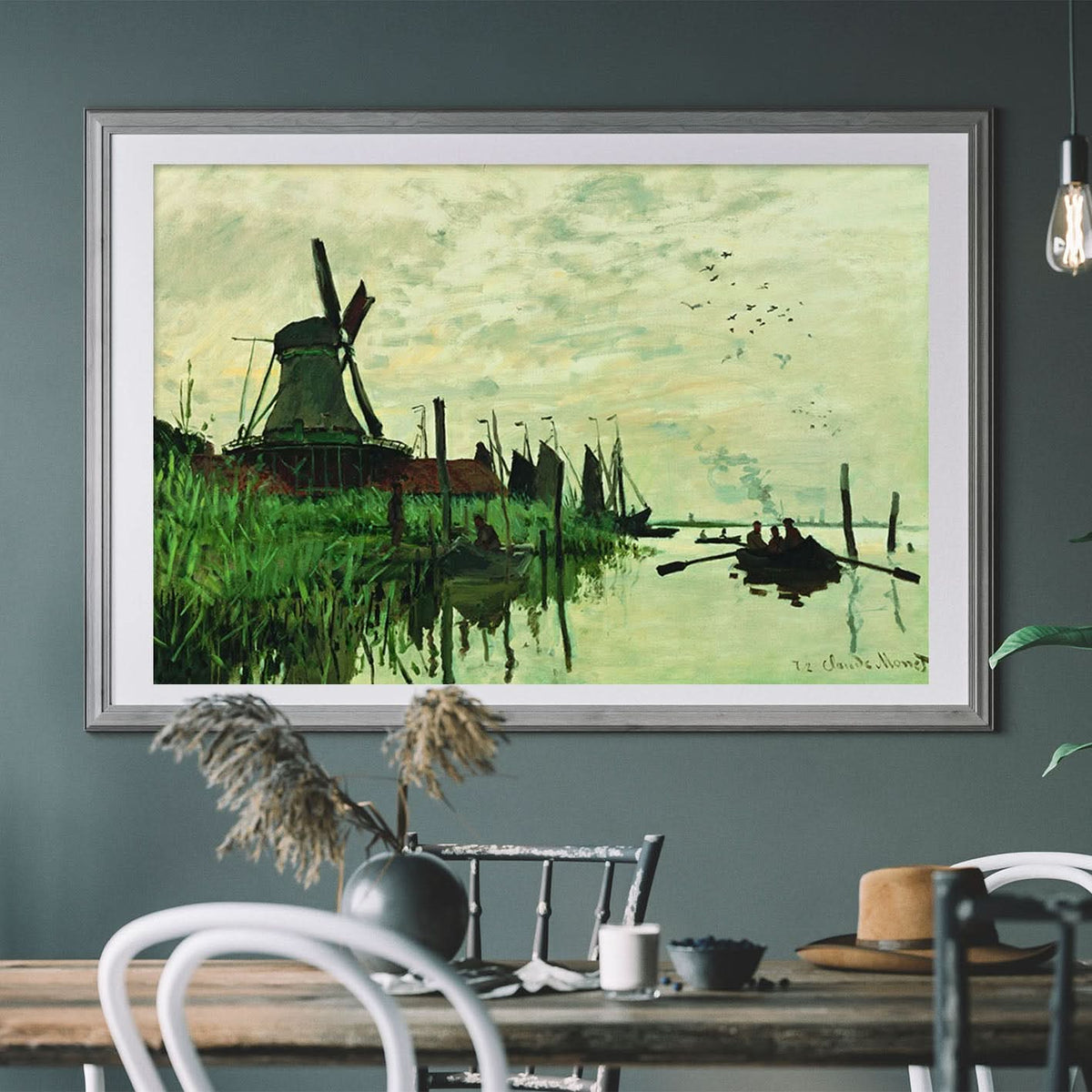 Windmill at Zaandam by Claude Monet