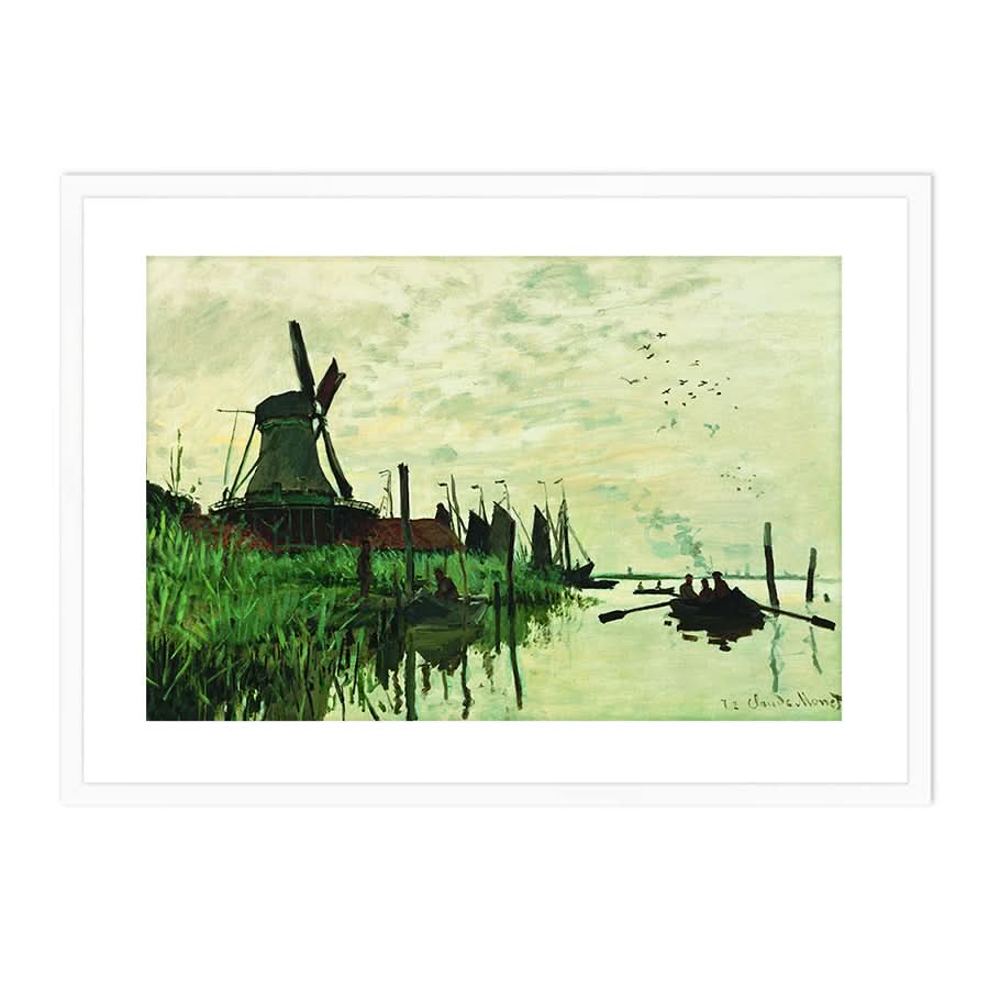 Windmill at Zaandam by Claude Monet