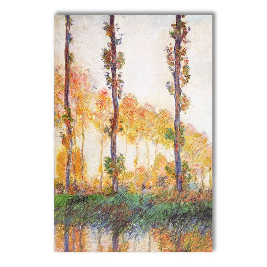 Poplars, Autumn by Claude Monet