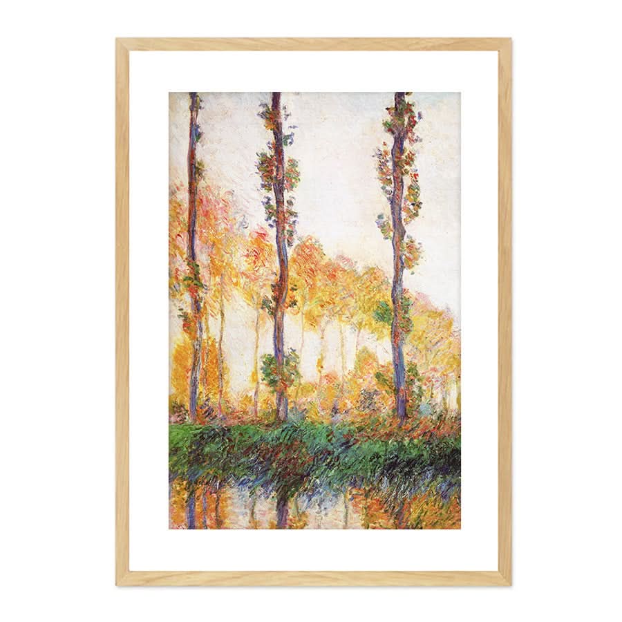 Poplars, Autumn by Claude Monet