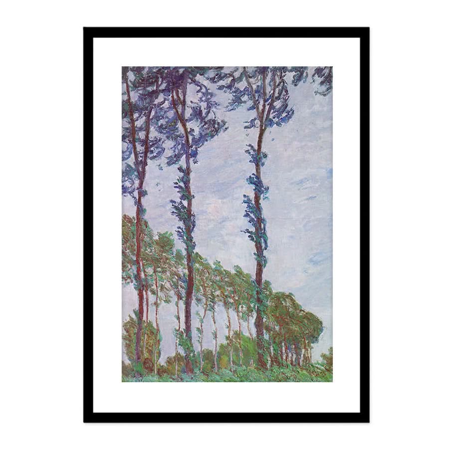 Poplars, Wind Effect by Claude Monet