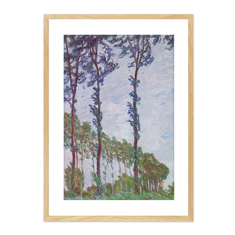 Poplars, Wind Effect by Claude Monet