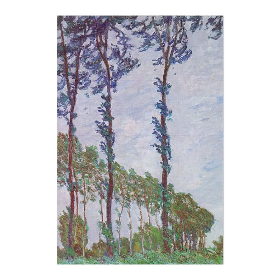 Poplars, Wind Effect by Claude Monet