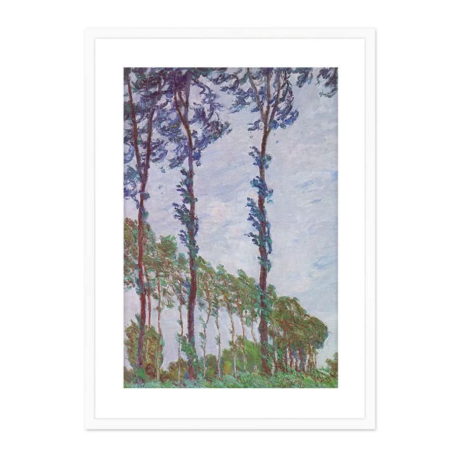 Poplars, Wind Effect by Claude Monet