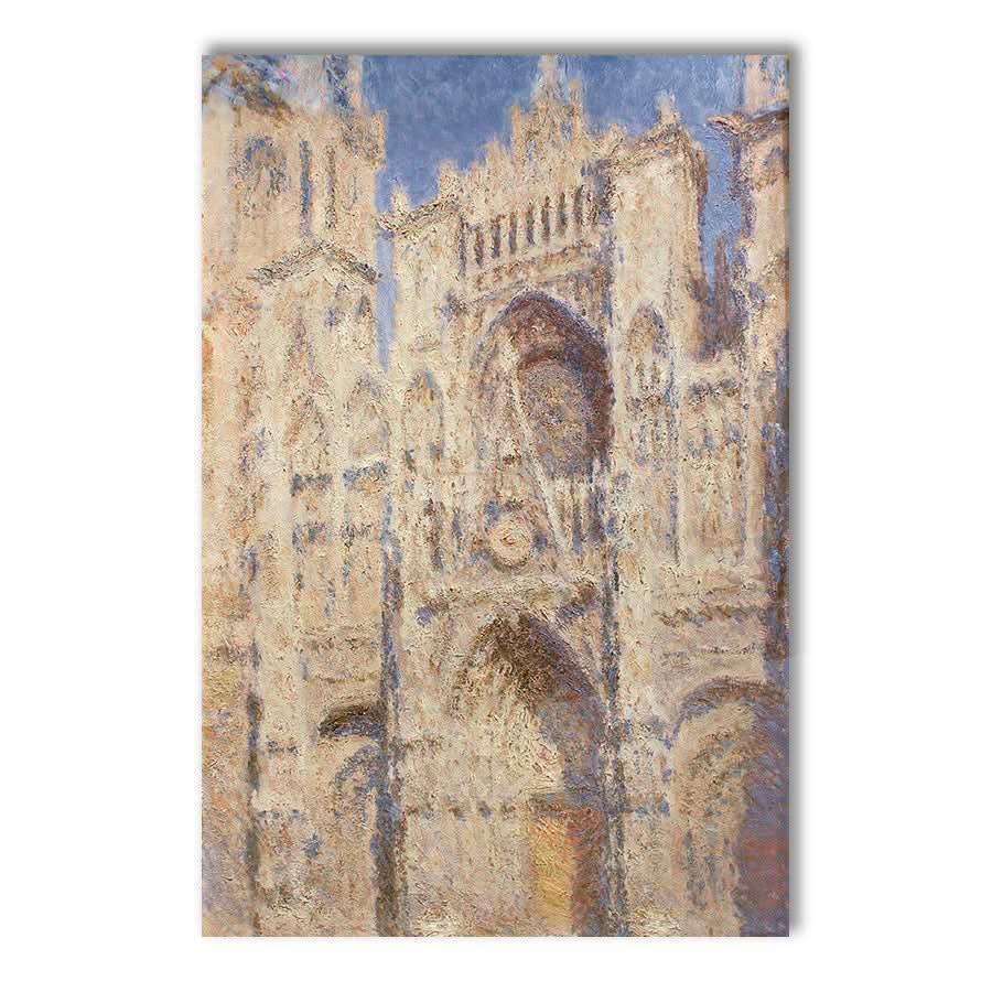 Rouen Cathedral the Portal, Sunlight by Claude Monet