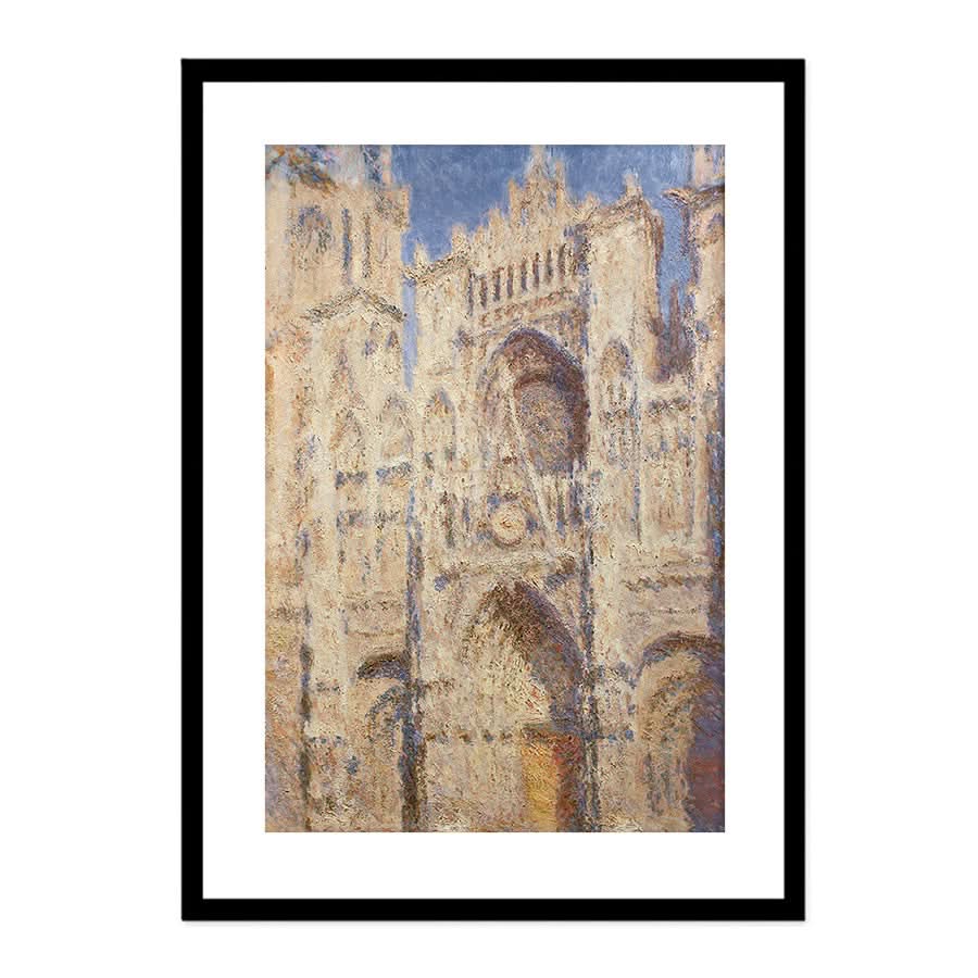 Rouen Cathedral the Portal, Sunlight by Claude Monet