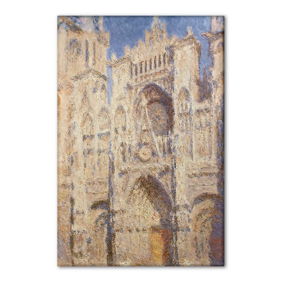 Rouen Cathedral the Portal, Sunlight by Claude Monet