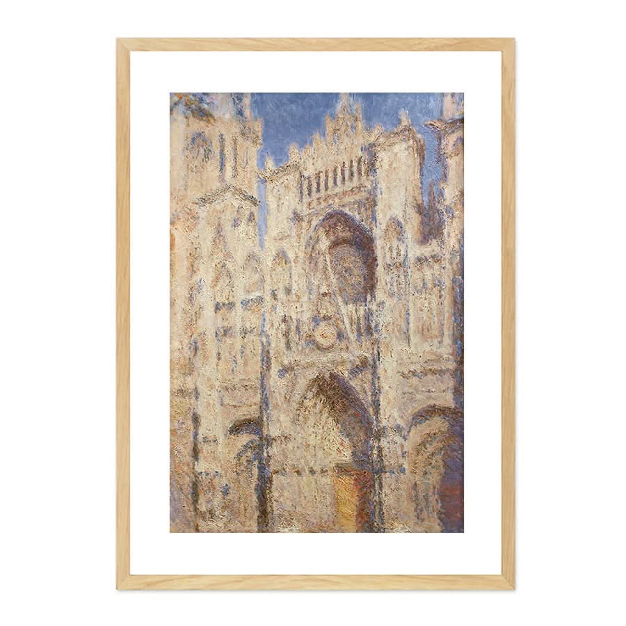 Rouen Cathedral the Portal, Sunlight by Claude Monet