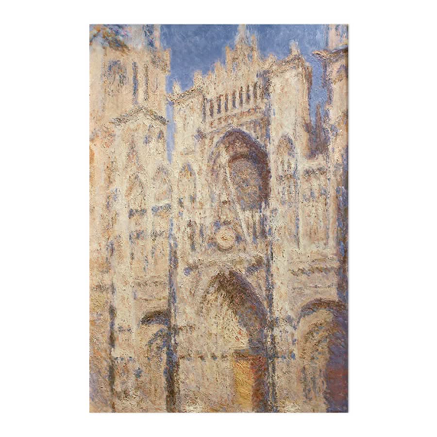 Rouen Cathedral the Portal, Sunlight by Claude Monet