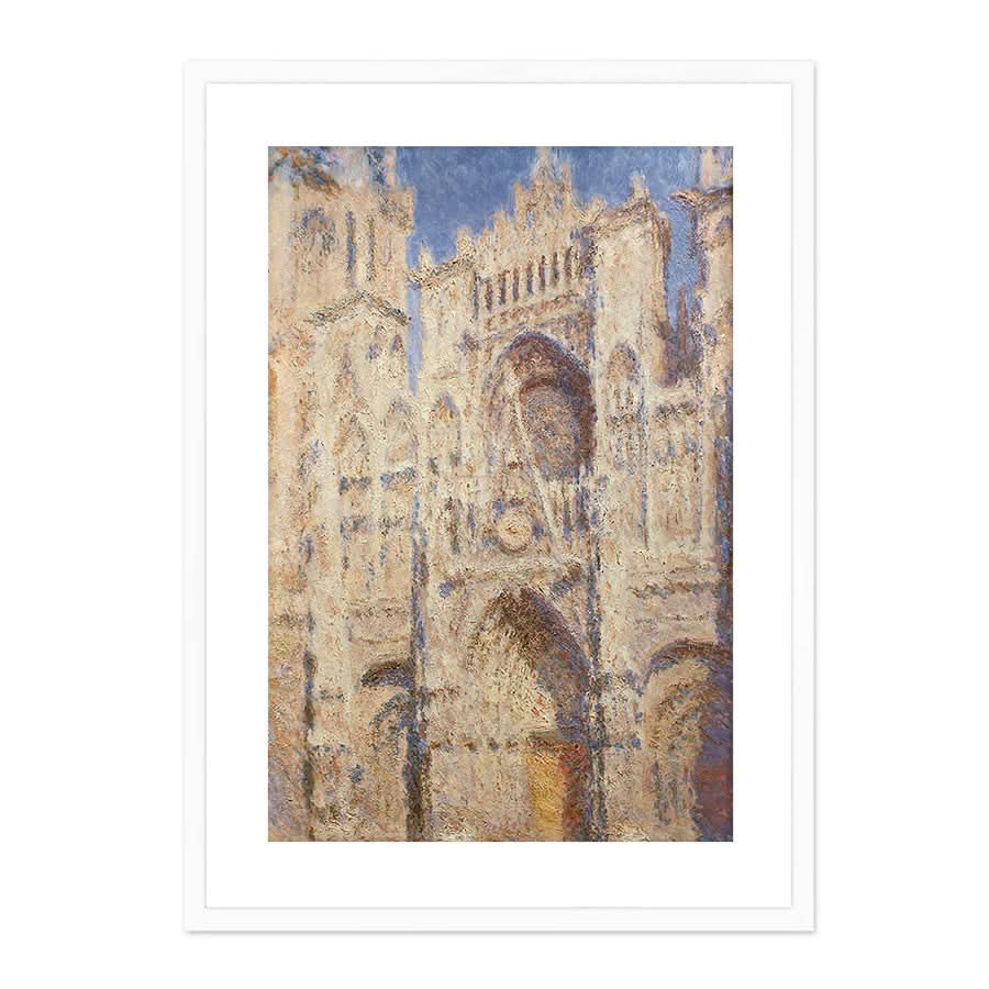 Rouen Cathedral the Portal, Sunlight by Claude Monet