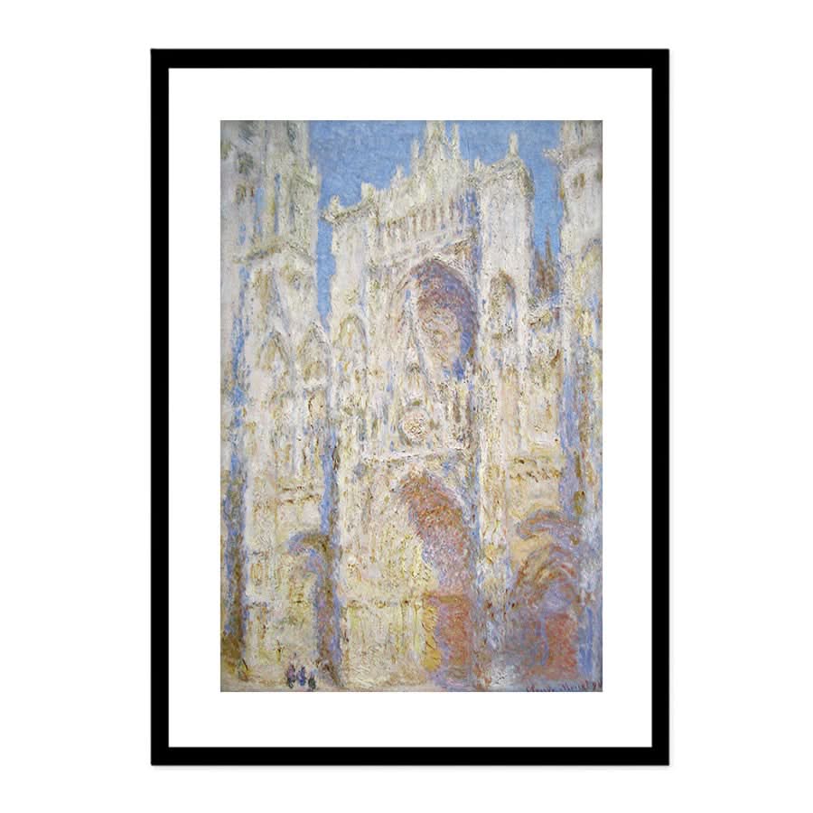 Rouen Cathedral West Facade, Sunlight by Claude Monet