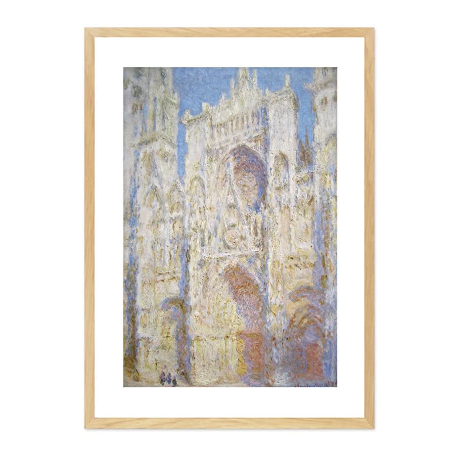Rouen Cathedral West Facade, Sunlight by Claude Monet