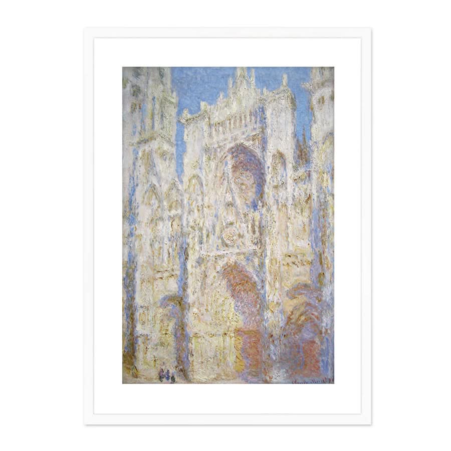 Rouen Cathedral West Facade, Sunlight by Claude Monet