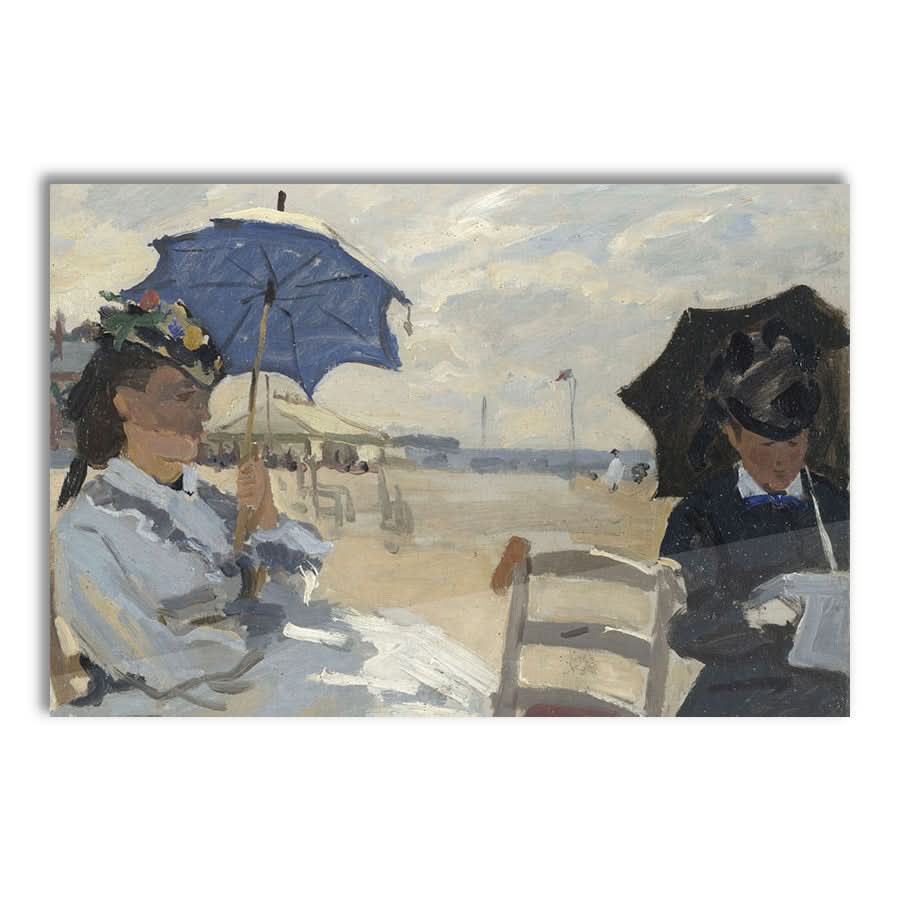 The Beach at Trouville by Claude Monet