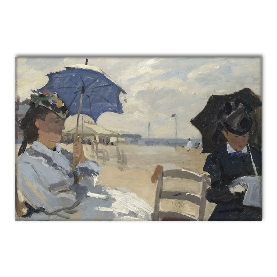 The Beach at Trouville by Claude Monet