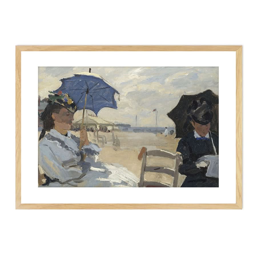 The Beach at Trouville by Claude Monet